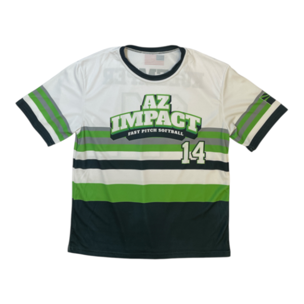 AZ Impact Green Striped Sublimated