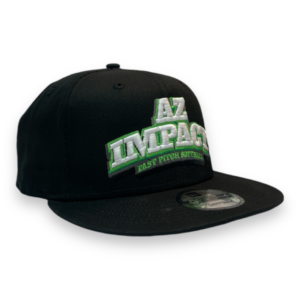 AZ Impact Black 3D Puff Flat Brim Hat