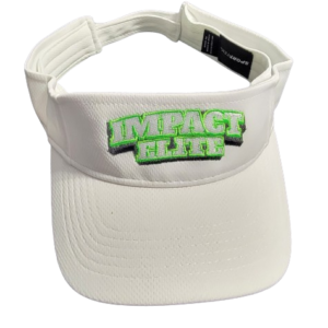 Impact Elite White Flat Logo Visor