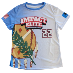 OK Impact Elite Blue/White State Flag Sublimated