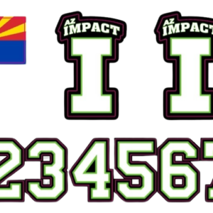 AZ Impact Helmet Sticker Pack