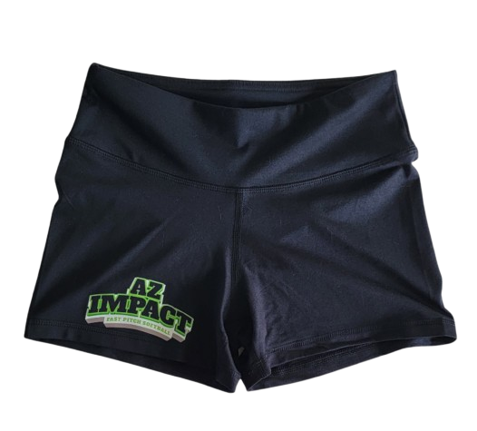 AZ Impact Black Ladies Interval 3" Short