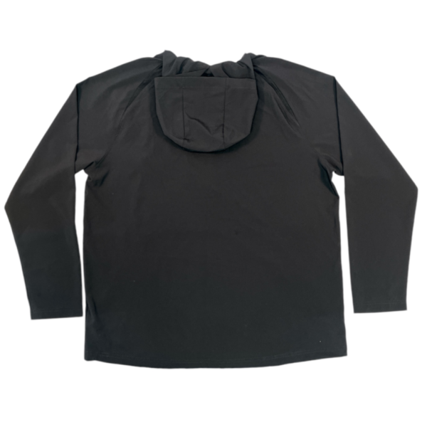 AZ Impact Black Half Zip Long Sleeve Hooded Jacket - Image 2