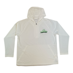 Impact Elite White Half Zip Long Sleeve Hooded Jacket