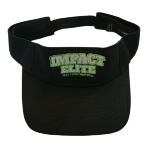 Impact Elite Black Flat Logo Visor