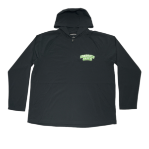Impact Elite Black Half Zip Long Sleeve Hooded Jacket