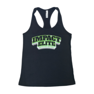 Impact Elite Black Racerback Logo Shirt