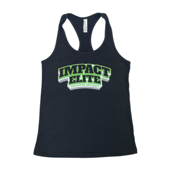 Impact Elite Black Racerback Logo Shirt