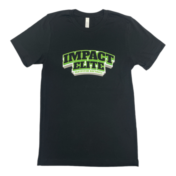 Impact Elite Black Regular Logo Shirt
