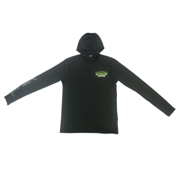 Impact Elite Black Thin Hooded Pullover