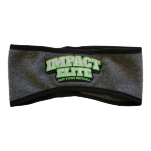 Impact Elite Grey Embroidered Flat Logo Head Band