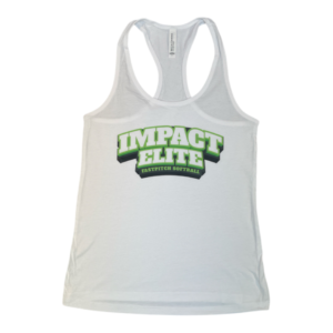 Impact Elite White Racerback Logo Shirt