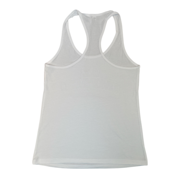 Impact Elite White Racerback Logo Shirt - Image 2