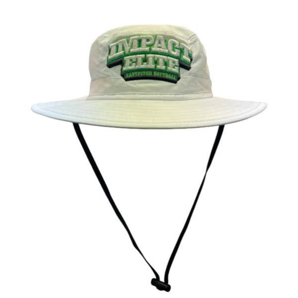 Impact Elite White 3D Puff Wide Brim Hat