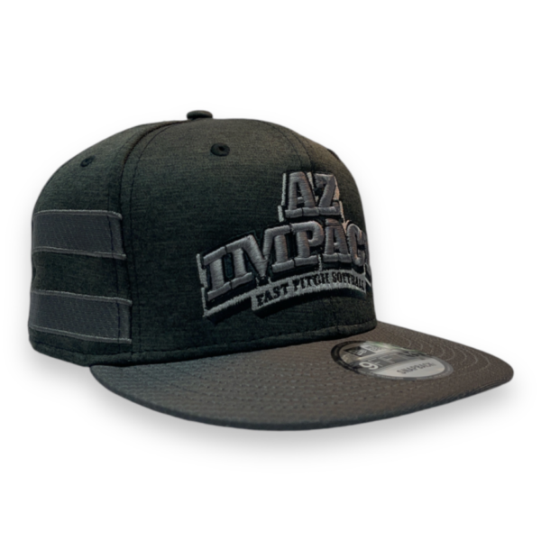 AZ Impact Black/Grey 3D Puff Flat Brim Hat
