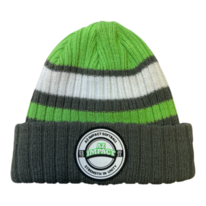 AZ Impact Grey/Green PVC Patch Beanie