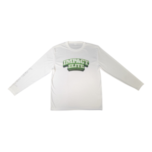 Impact Elite White Long Sleeve Standard Logo