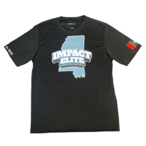 MS Impact Elite Black Carolina Blue State Logo