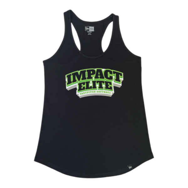 Impact Elite Black New Era Racerback Logo Shirt