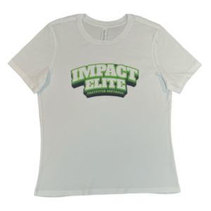 Impact Elite White Reguar Logo Shirt Womens